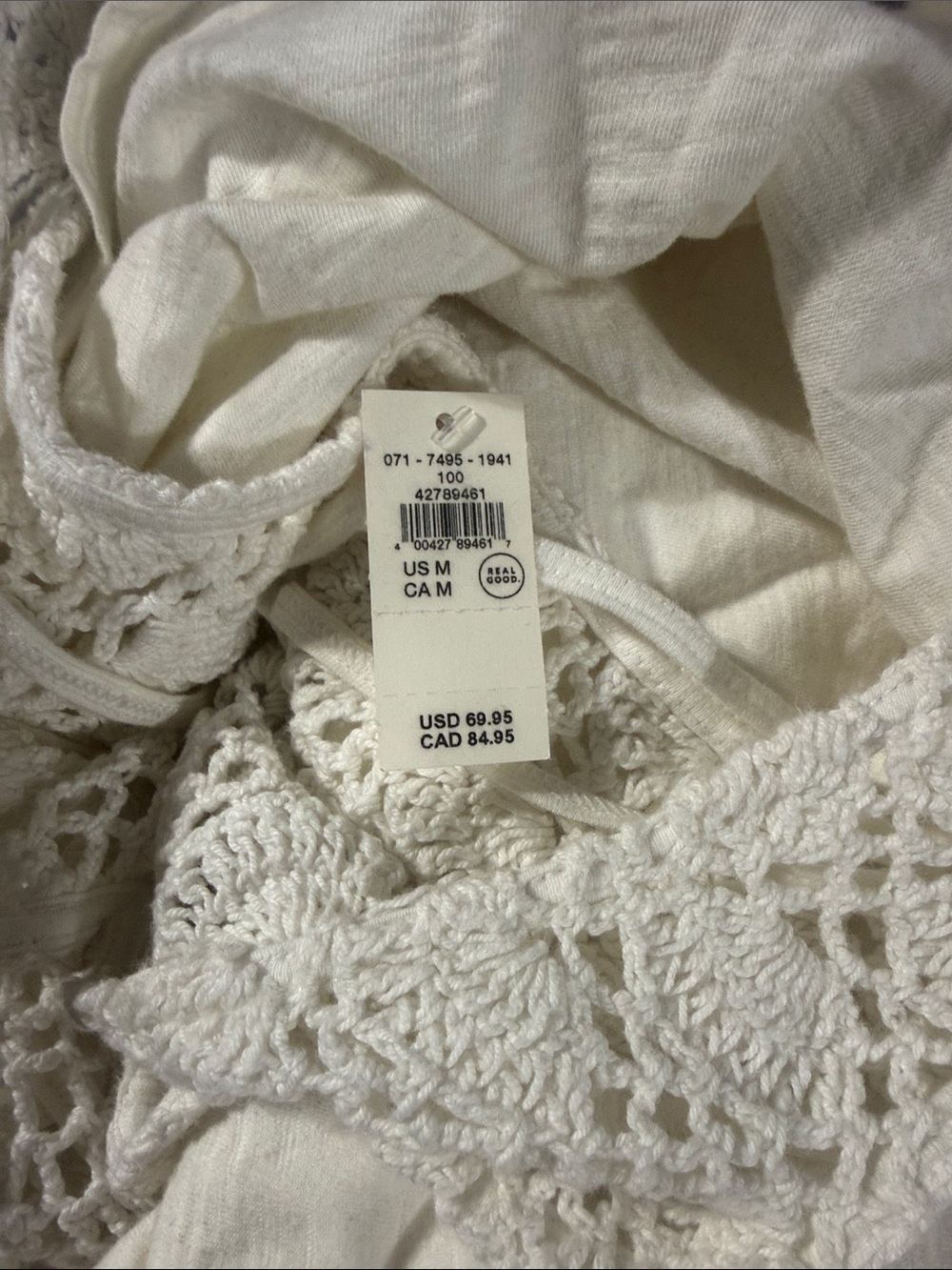 New Aerie Crochet & Jersey Knit Maxi Dress - Picture 4 of 4